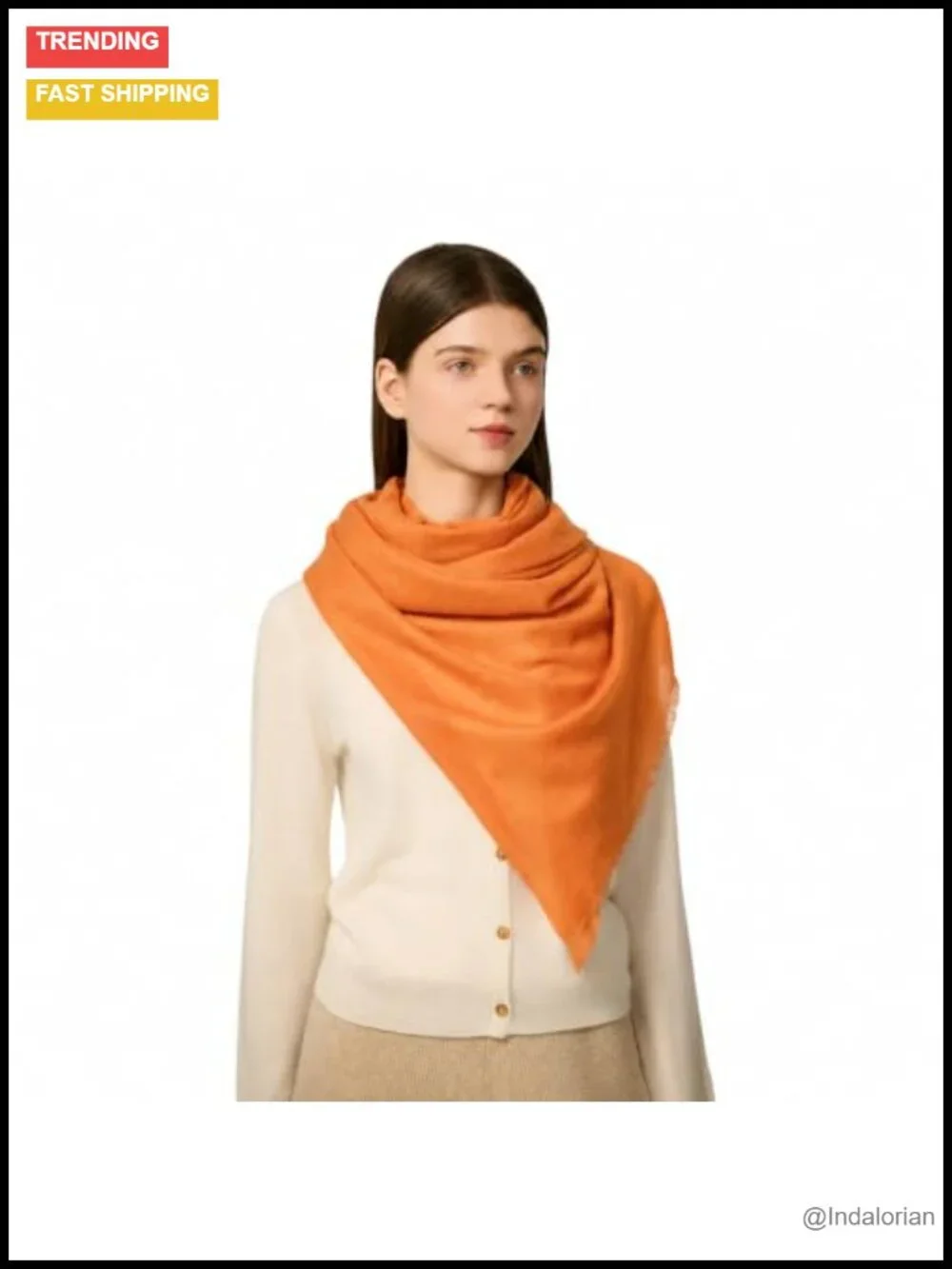 Luxury 100% Cashmere Shawl Wrap Women Oversized Scarf Pashmina
